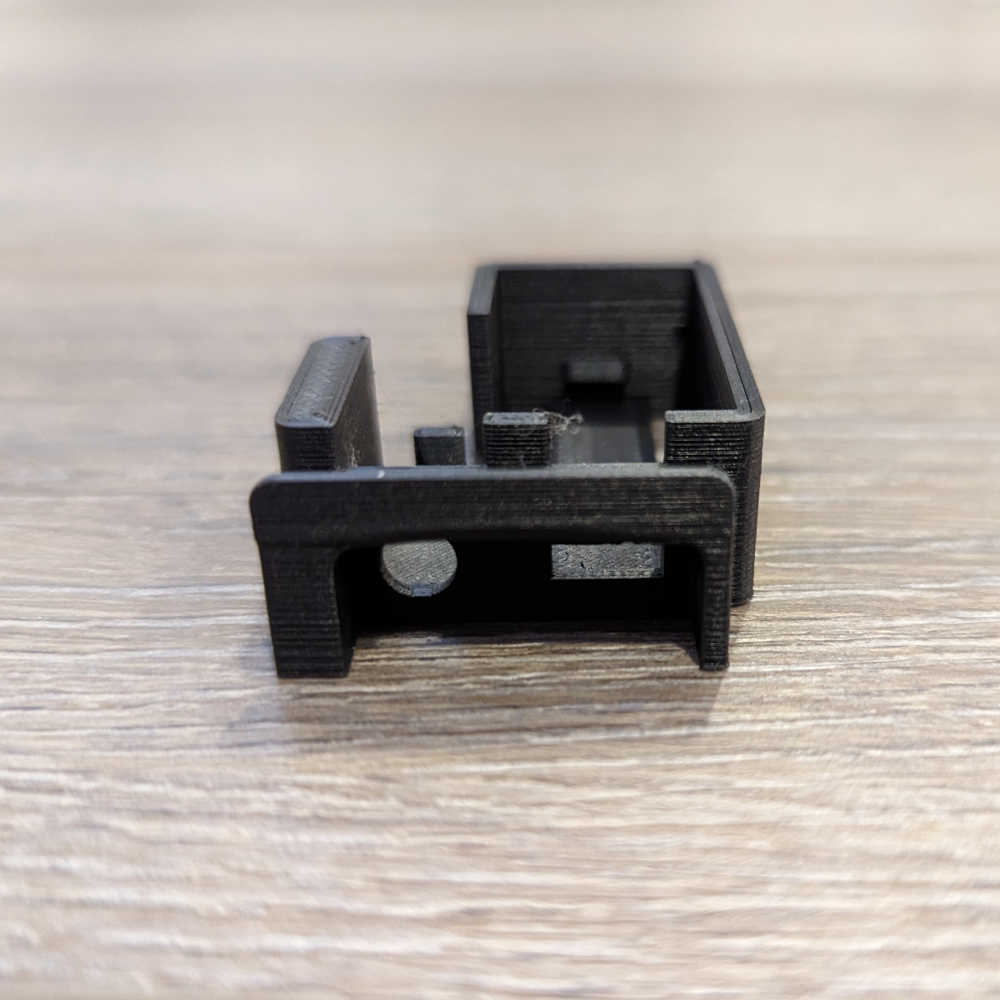 A 3D printed holder for the microcontroller