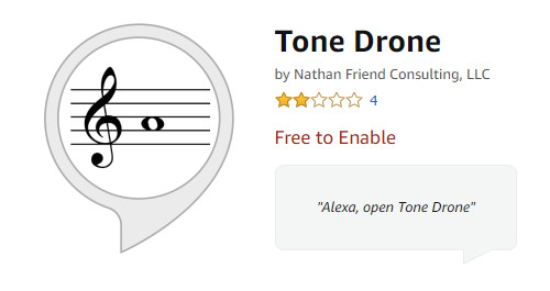 Tone Drone Alexa Skill