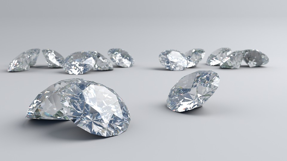 A bunch of diamonds